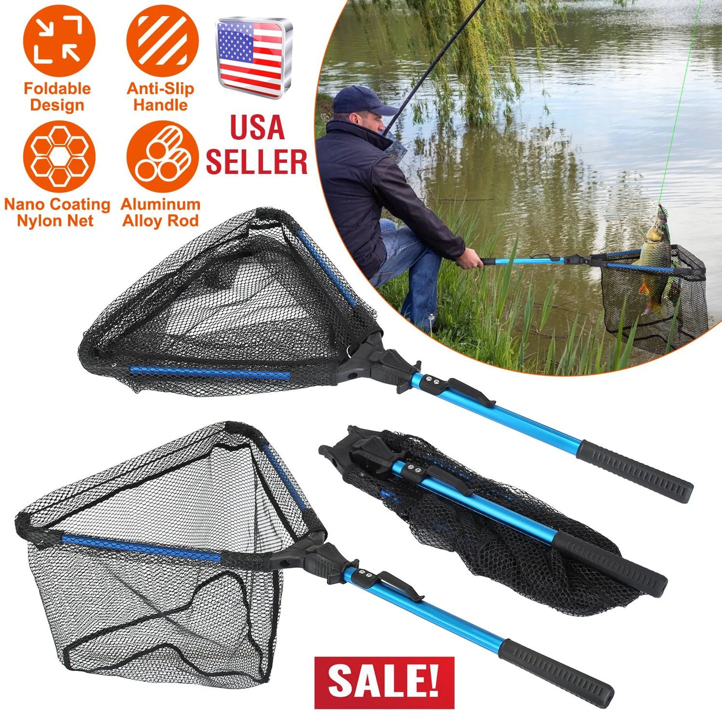 Foldable Fishing Net