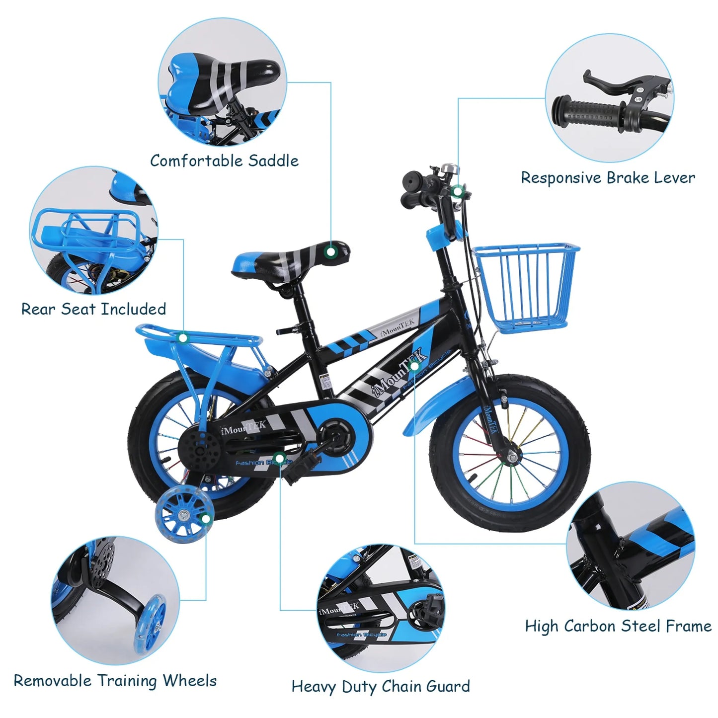 Bike with Training Wheels Children Bicycle