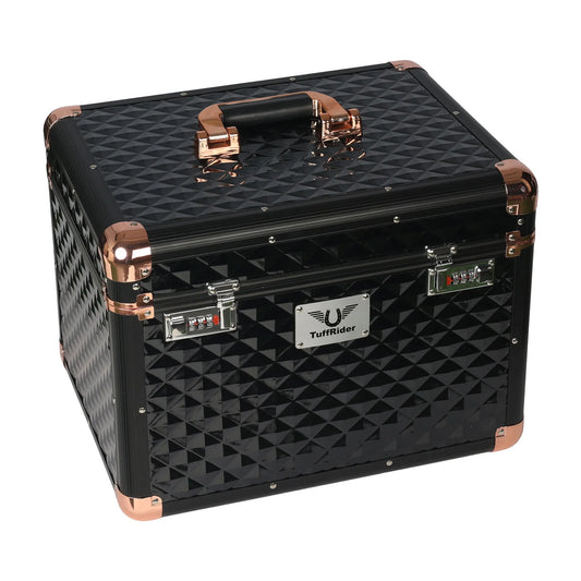 TuffRider Aluminium Diamond Grooming Box-Black