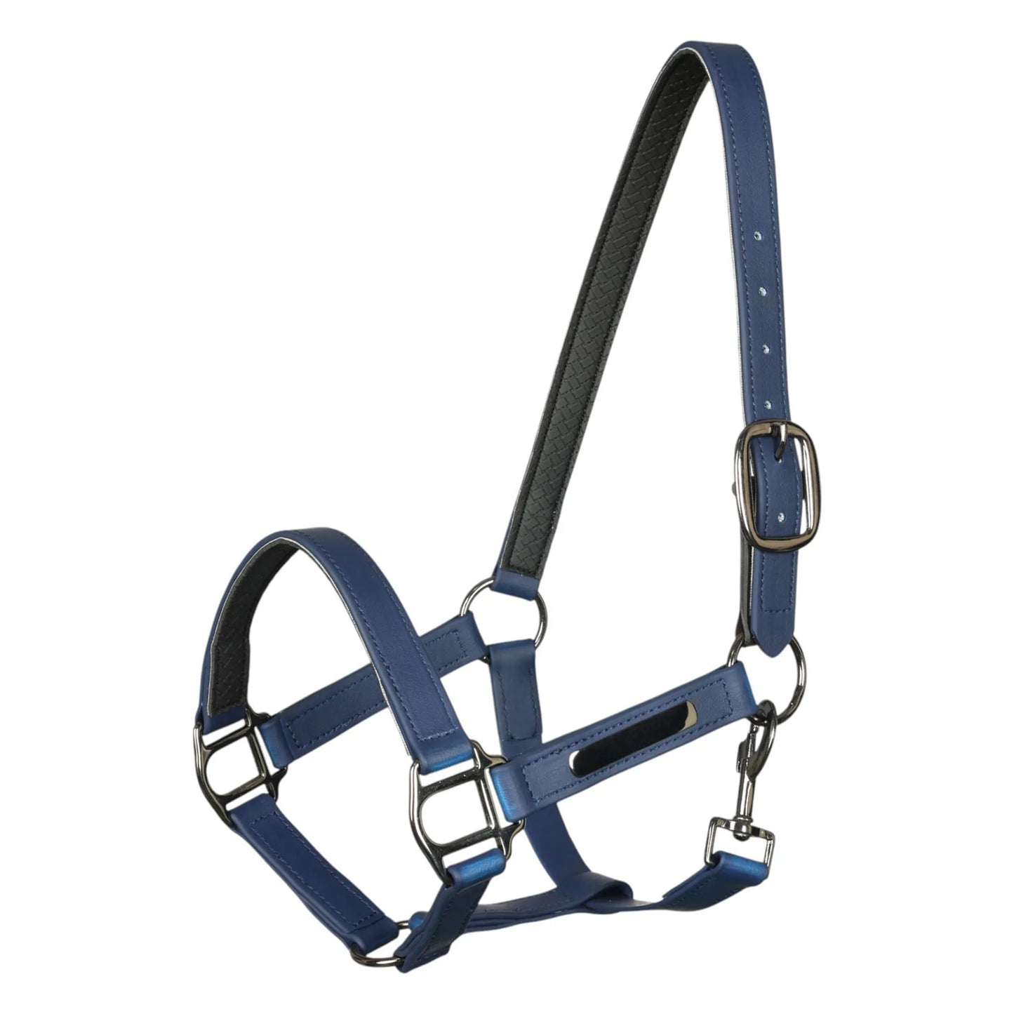 “SUFS Eligible” TuffRider EasyCare EquiLeather Break Away Halter-Navy-Cob