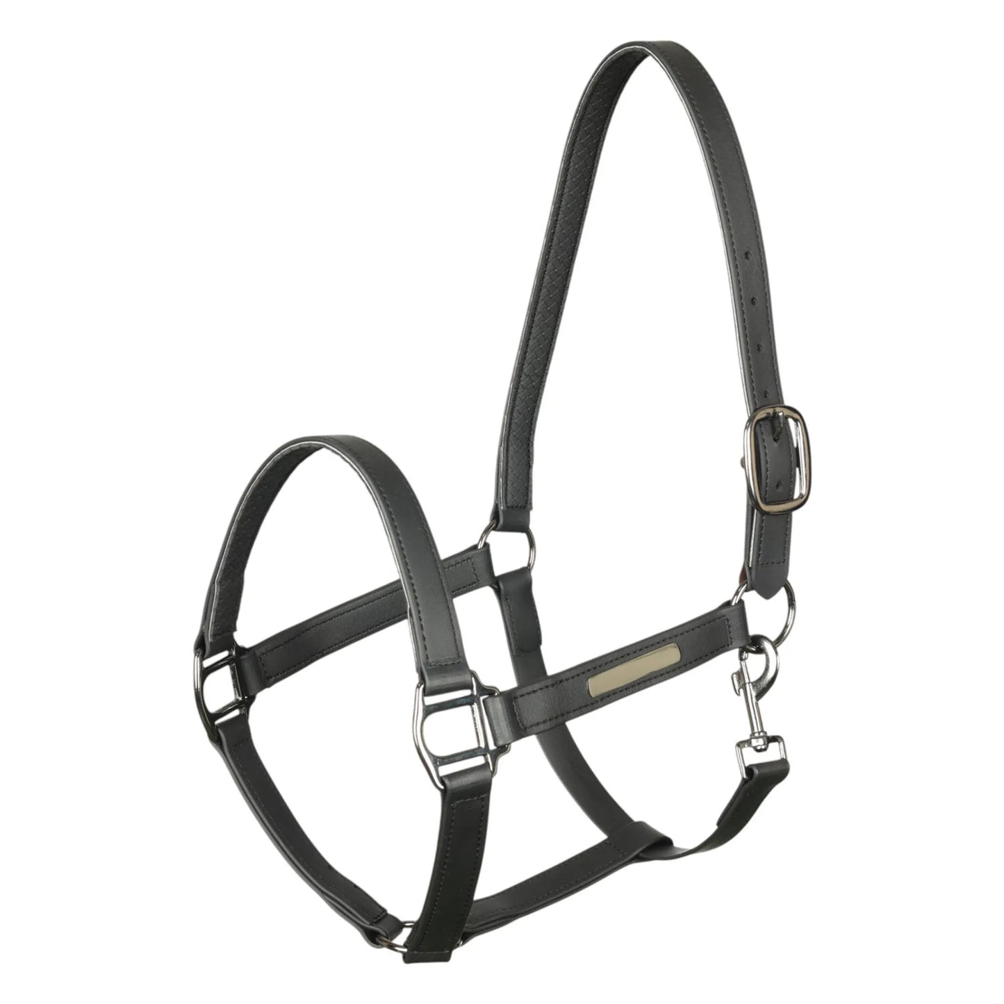 “SUFS Eligible” TuffRider EasyCare EquiLeather Break Away Halter-Navy-Cob