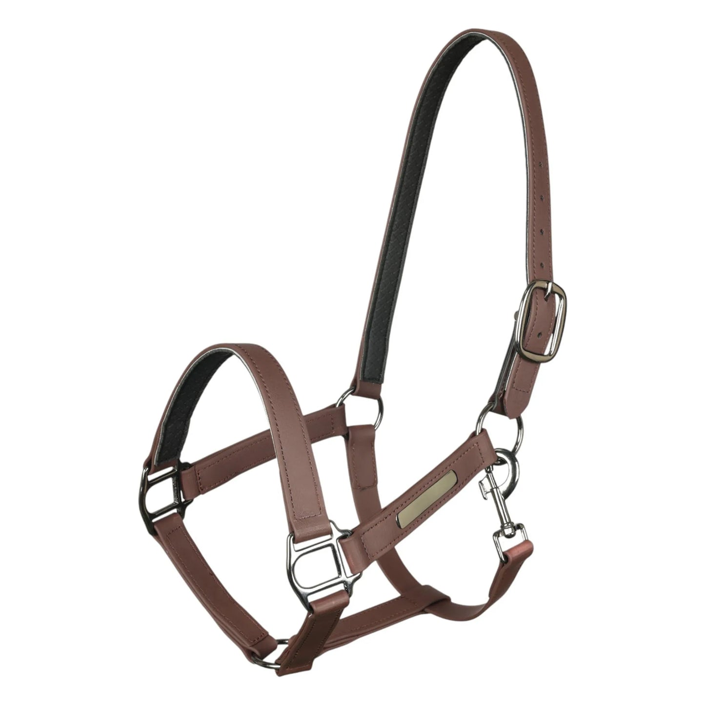 “SUFS Eligible” TuffRider EasyCare EquiLeather Break Away Halter-Navy-Cob