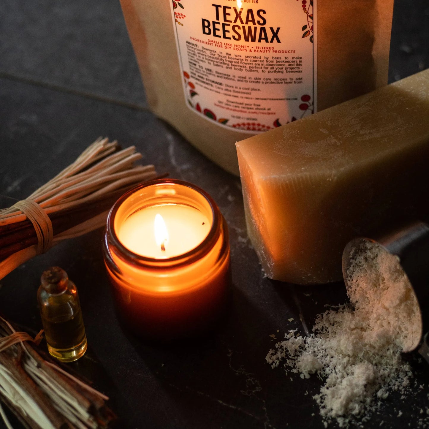 Beeswax Block- For all your Homestead Crafts Classes- Candle making, Soap making
