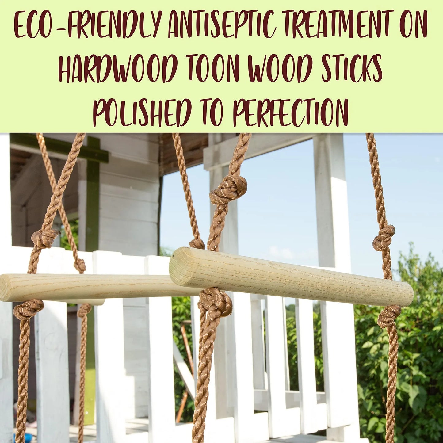 “SUFS Eligible” Rickety Bridge Rope Ladder Ninja Slack line Accessories