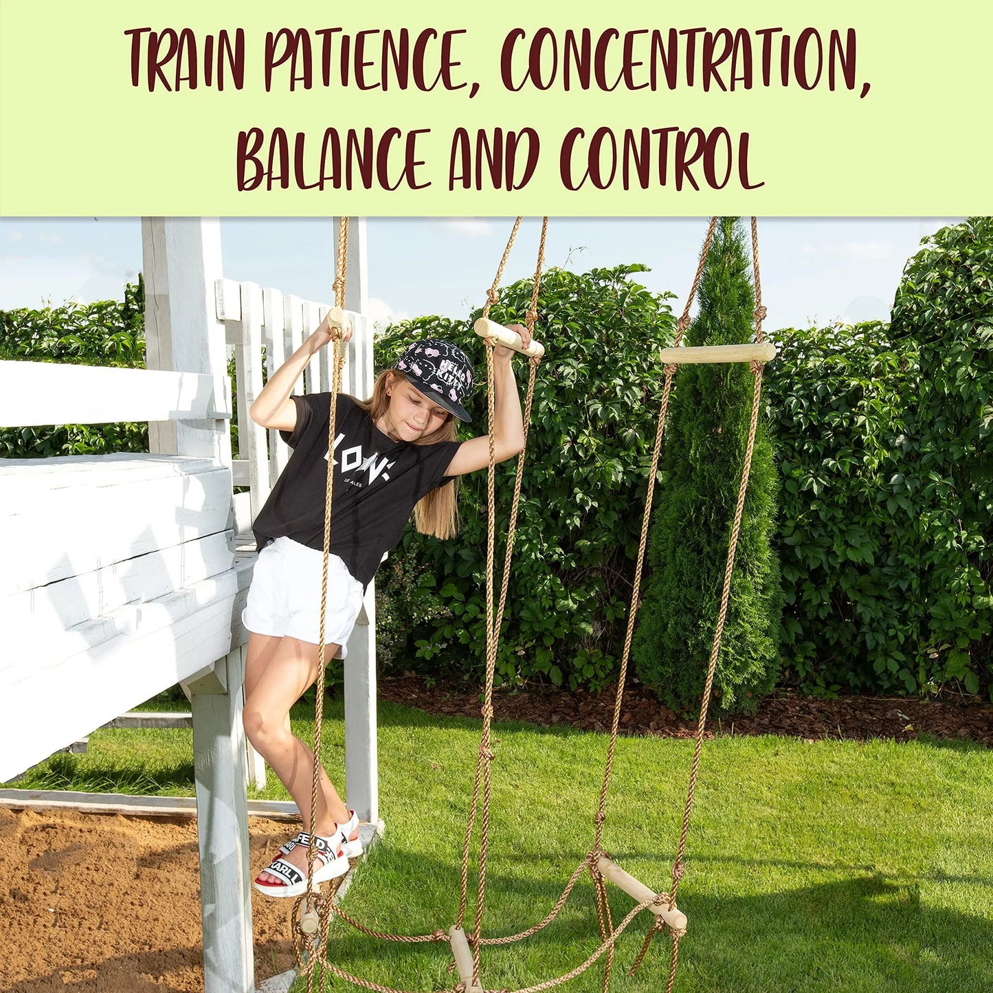 “SUFS Eligible” Rickety Bridge Rope Ladder Ninja Slack line Accessories