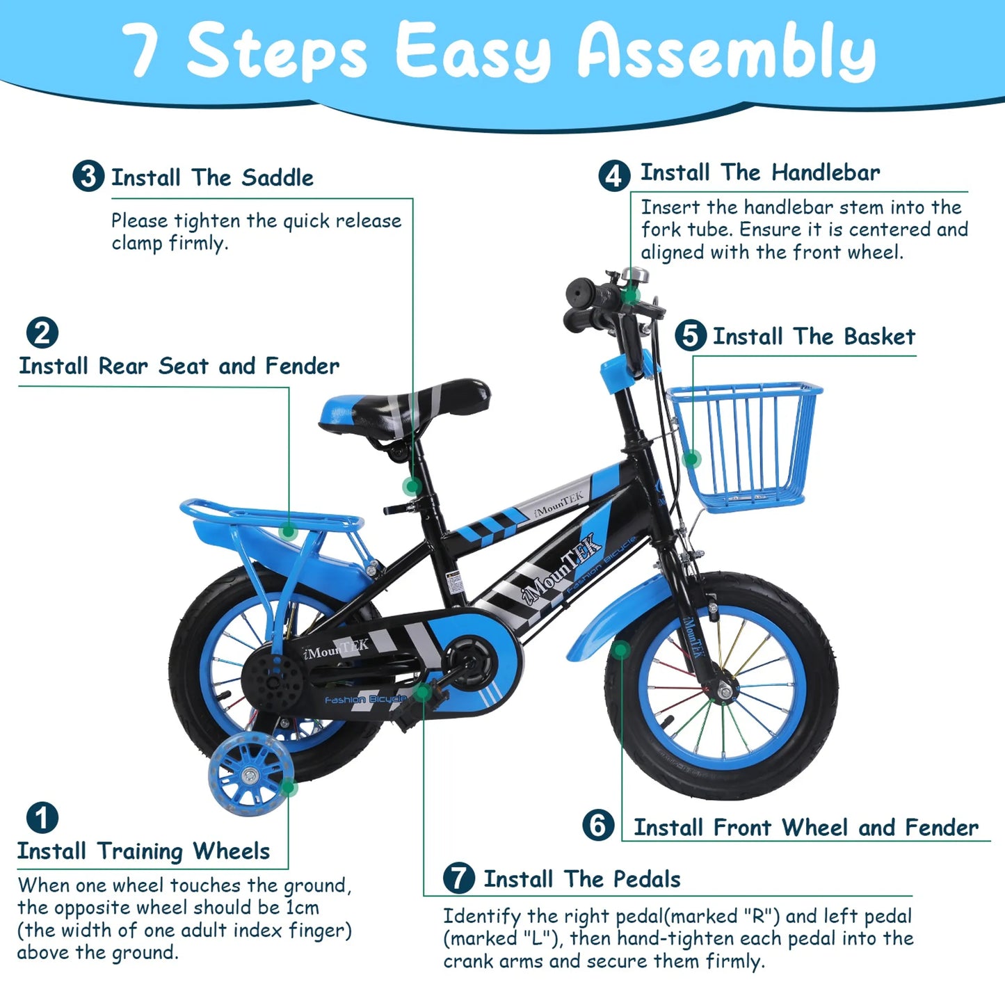 Bike with Training Wheels Children Bicycle