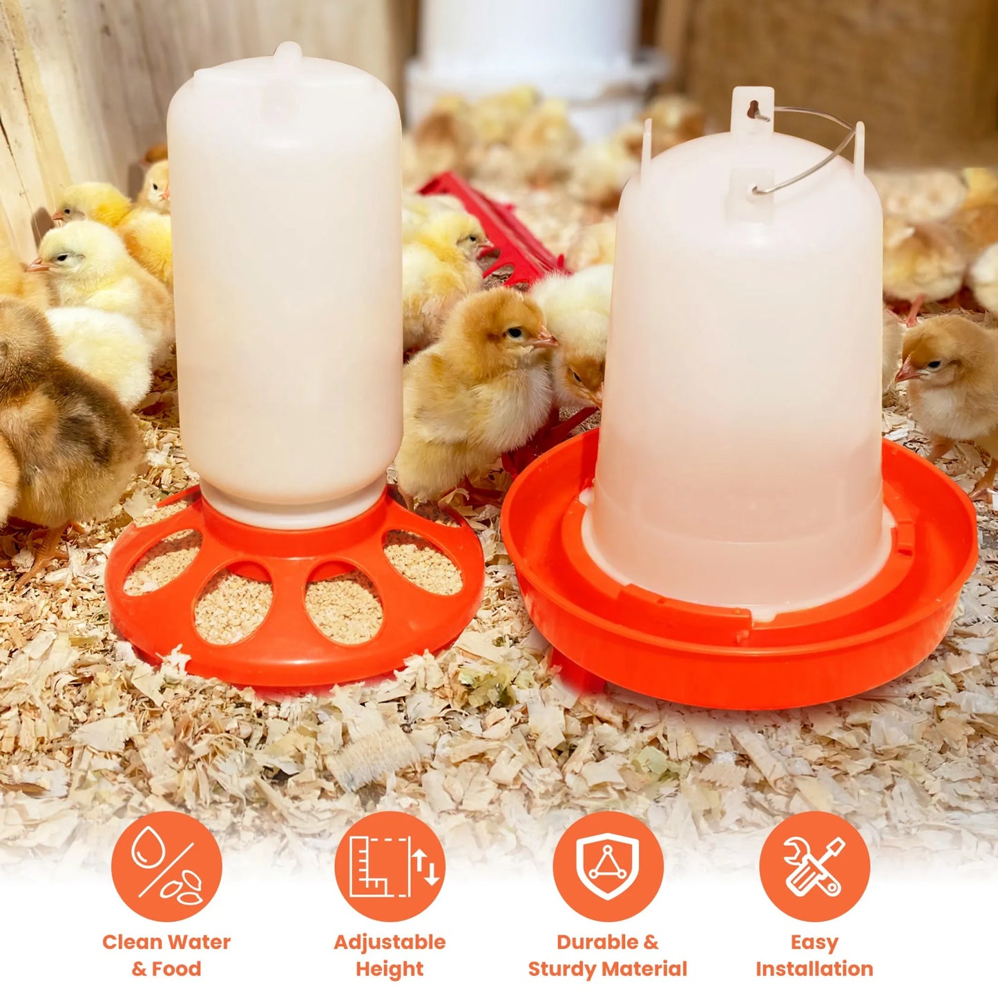 Chicken Feeder Waterer Set