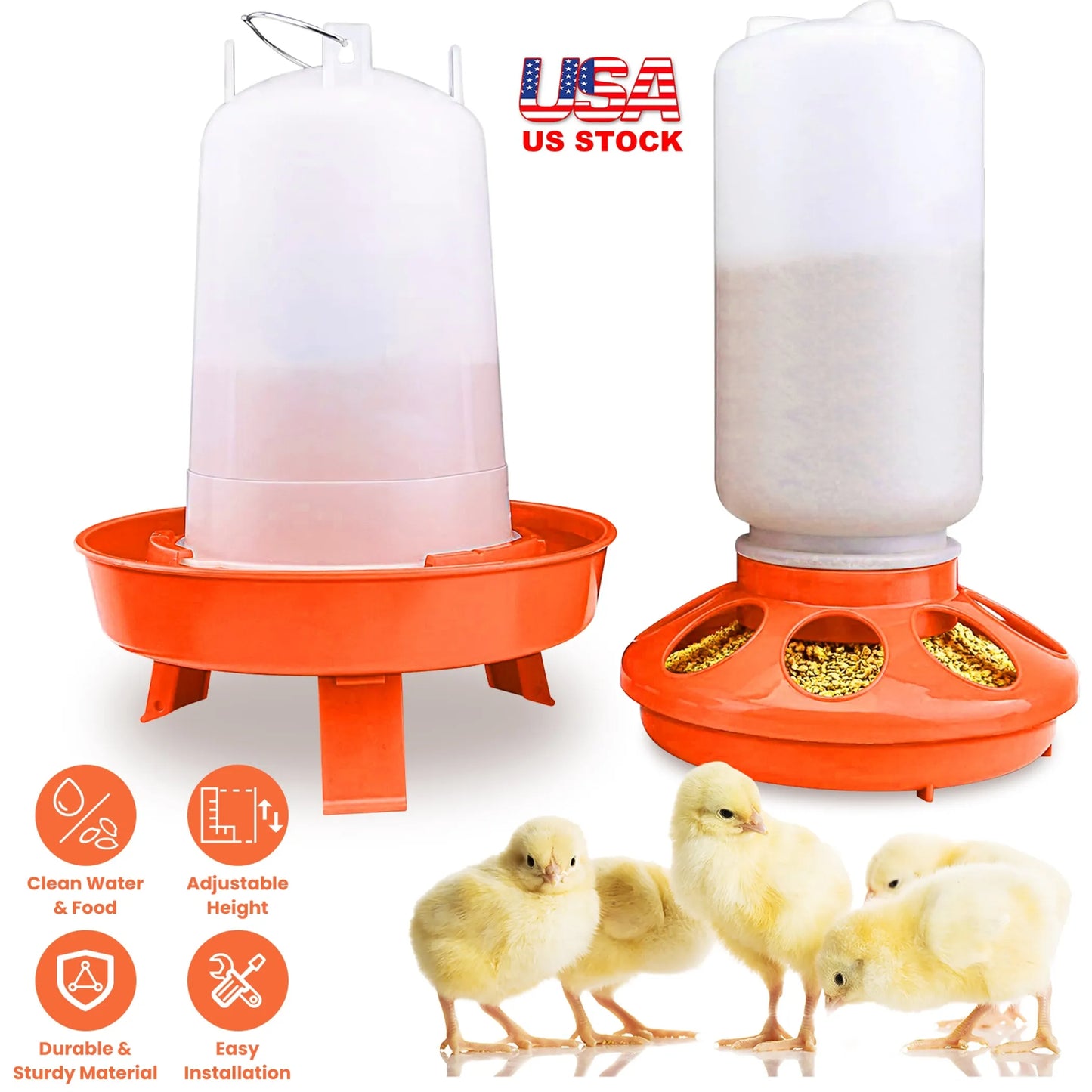 Chicken Feeder Waterer Set