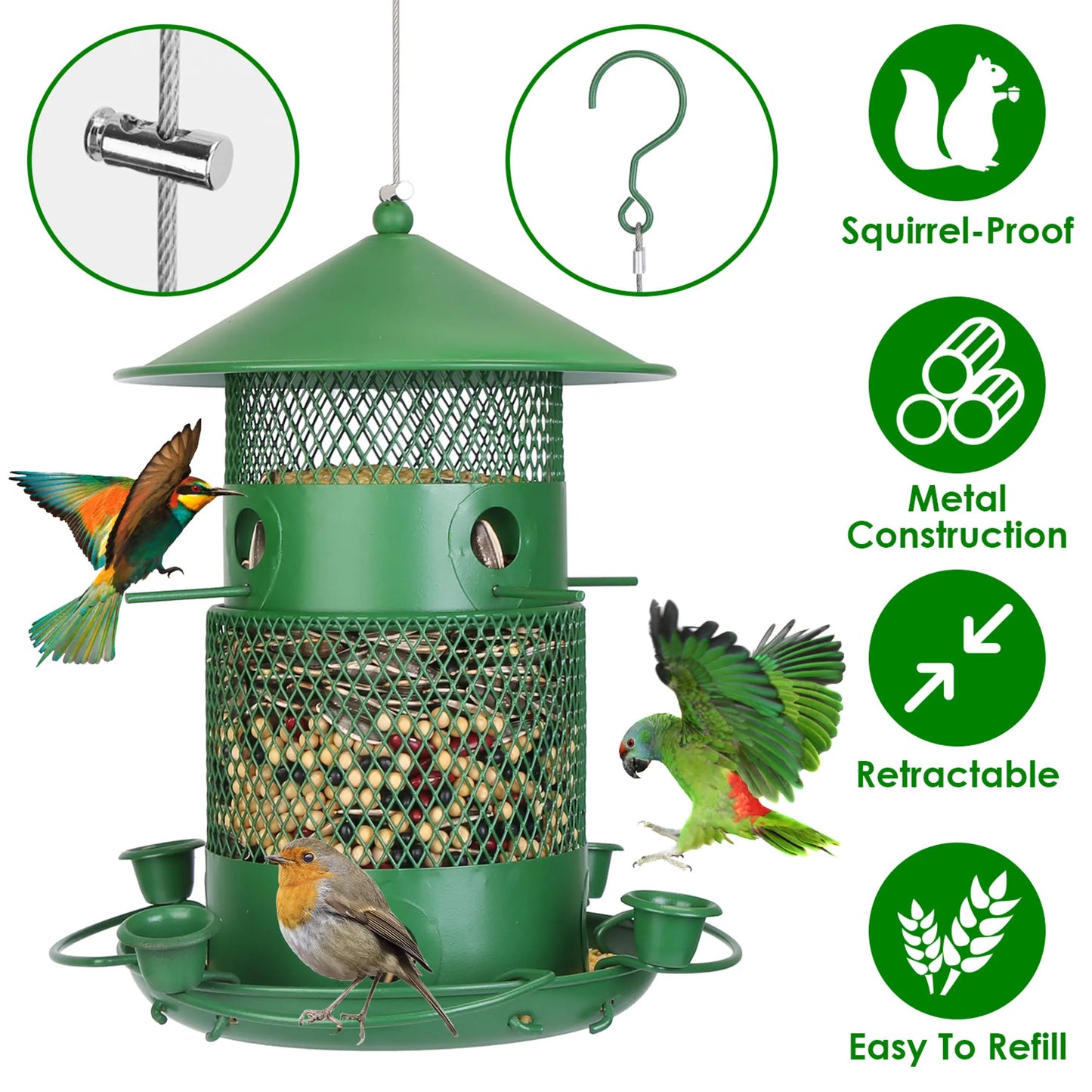 Wild Bird Feeder Squirrel-Proof