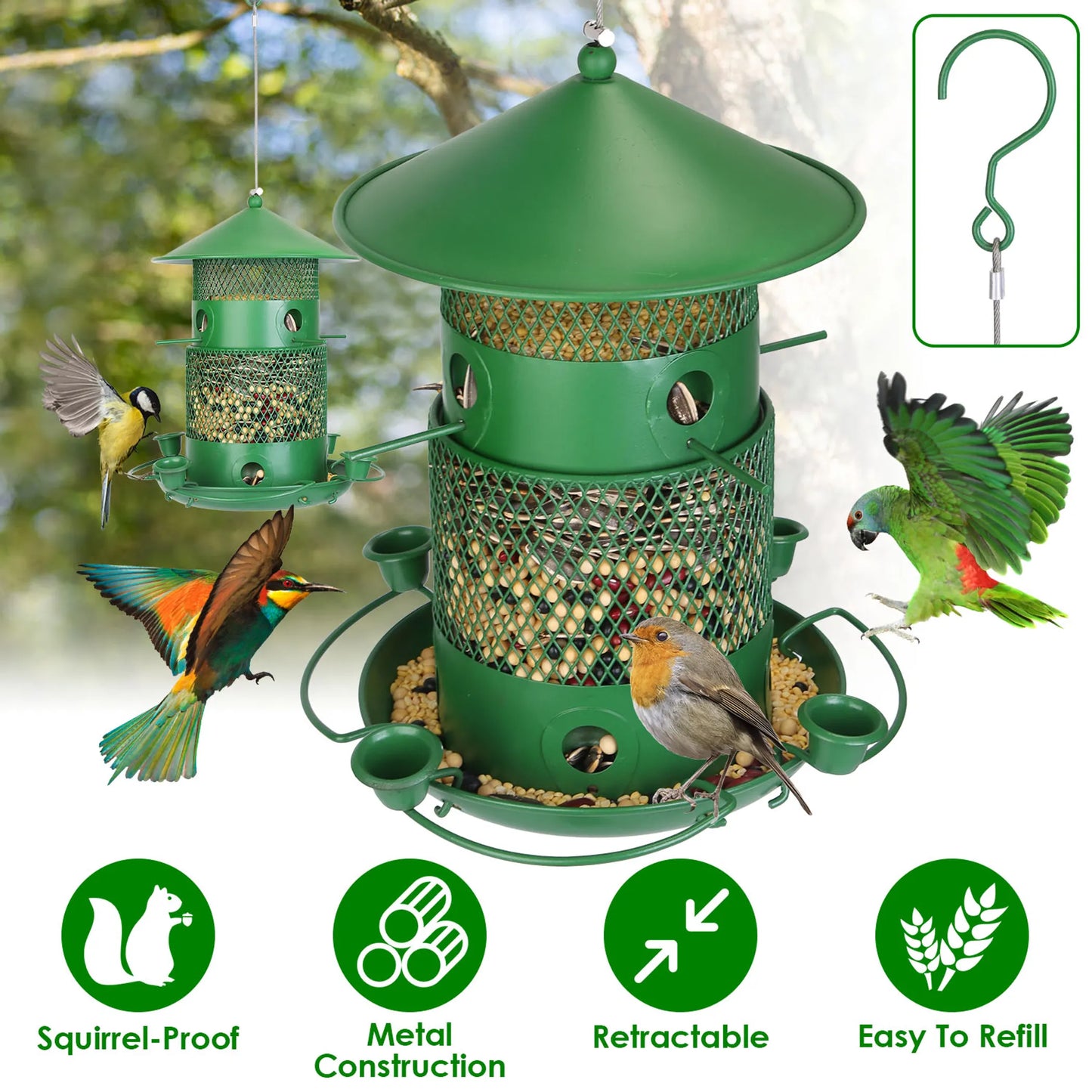 Wild Bird Feeder Squirrel-Proof