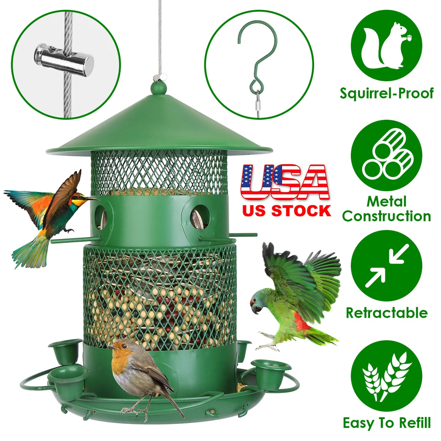 Wild Bird Feeder Squirrel-Proof